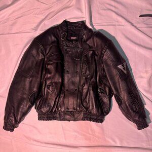 Black Vent Tech Leather Jacket
